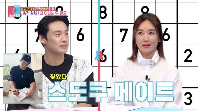 ​동상이몽2 오연수 손지창 편에 스도쿠, 퍼즐, 컬러링